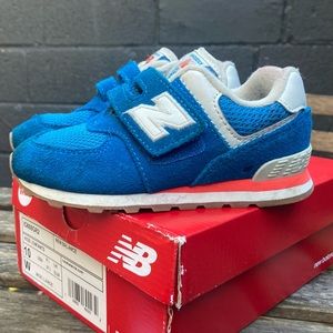 Blue New Balance 574 Size 9C Toddlers